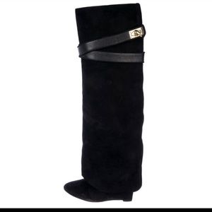 Givenchy sharklock suede boots . Very popular boot style